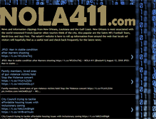 Tablet Screenshot of nola411.com